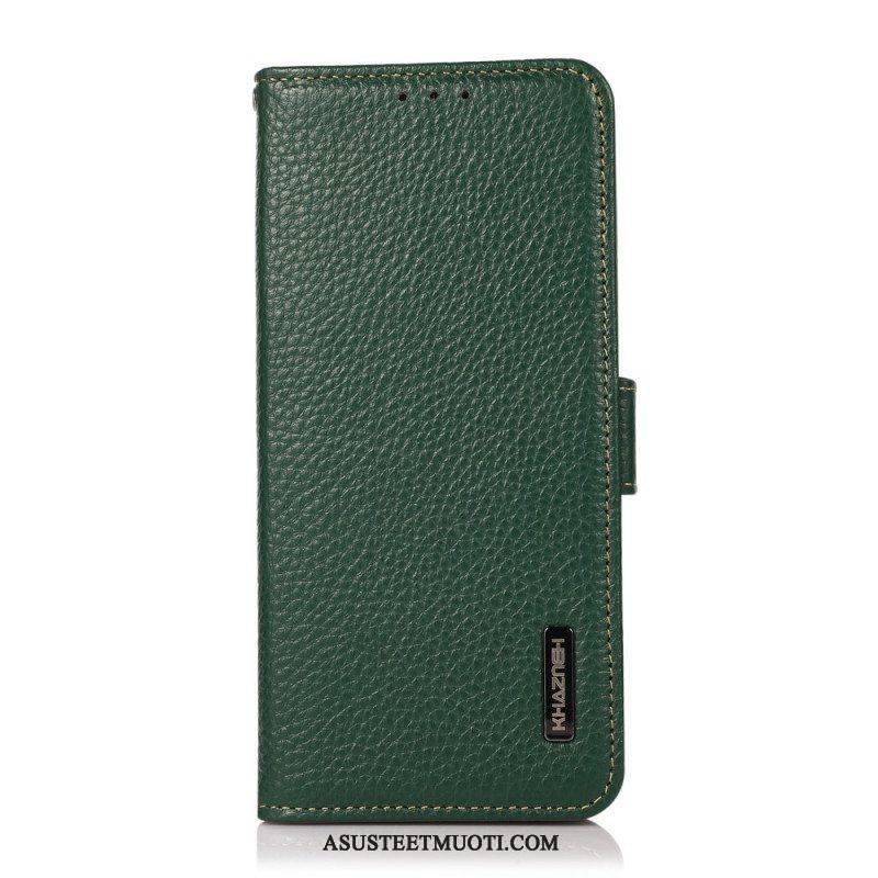 Flip Case Sony Xperia 1 IV Litsi Nahka Khazneh Rfid