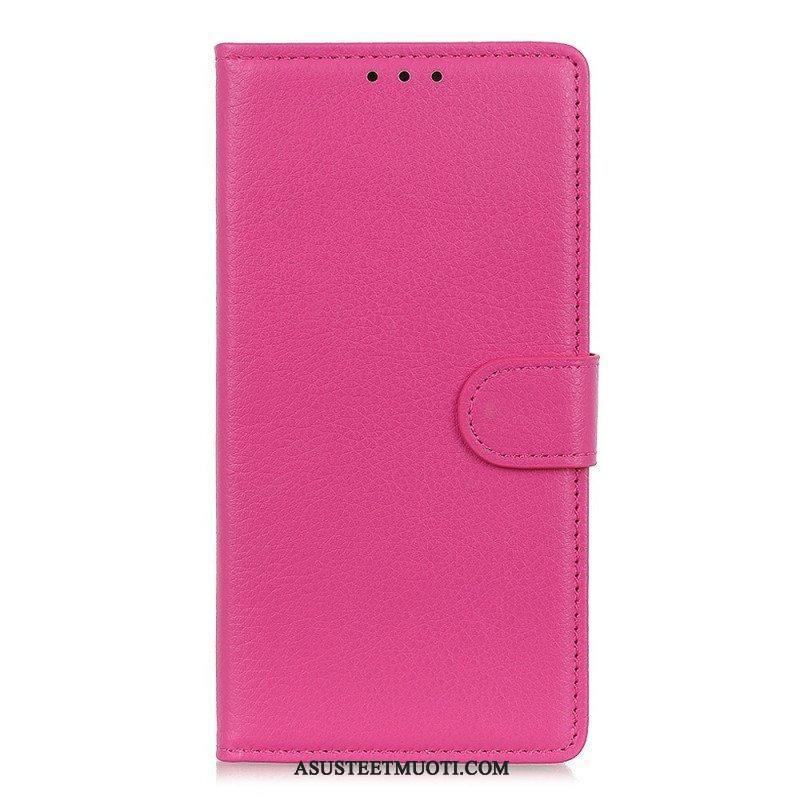 Flip Case Sony Xperia 1 IV Perinteinen Litchi Faux Leather