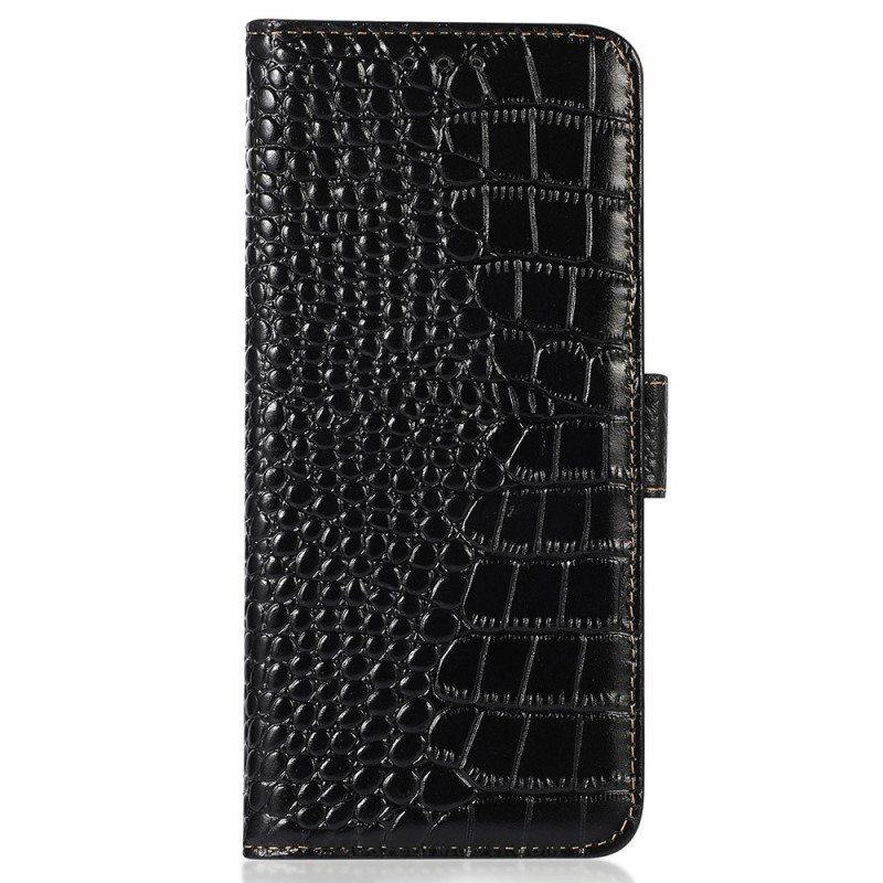 Flip Case Sony Xperia 5 IV Crocodile Style Rfid