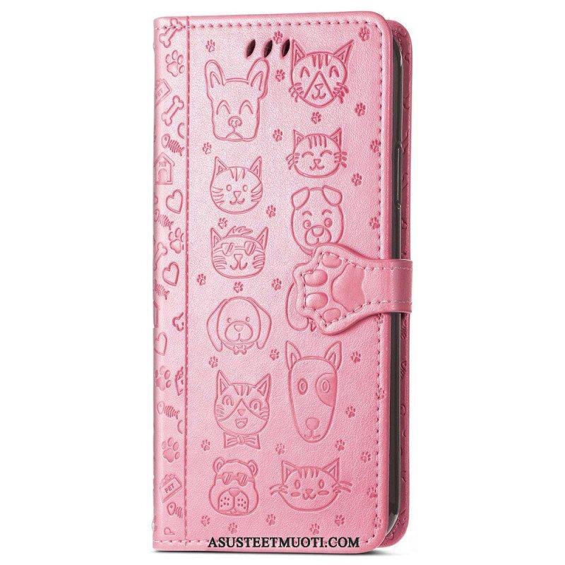 Flip Case Xiaomi 12 Lite Animoidut Eläimet