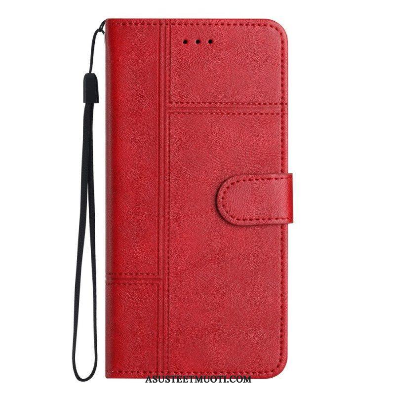 Flip Case Xiaomi 12 Lite Suojaketju Kuori Strappy Business Style