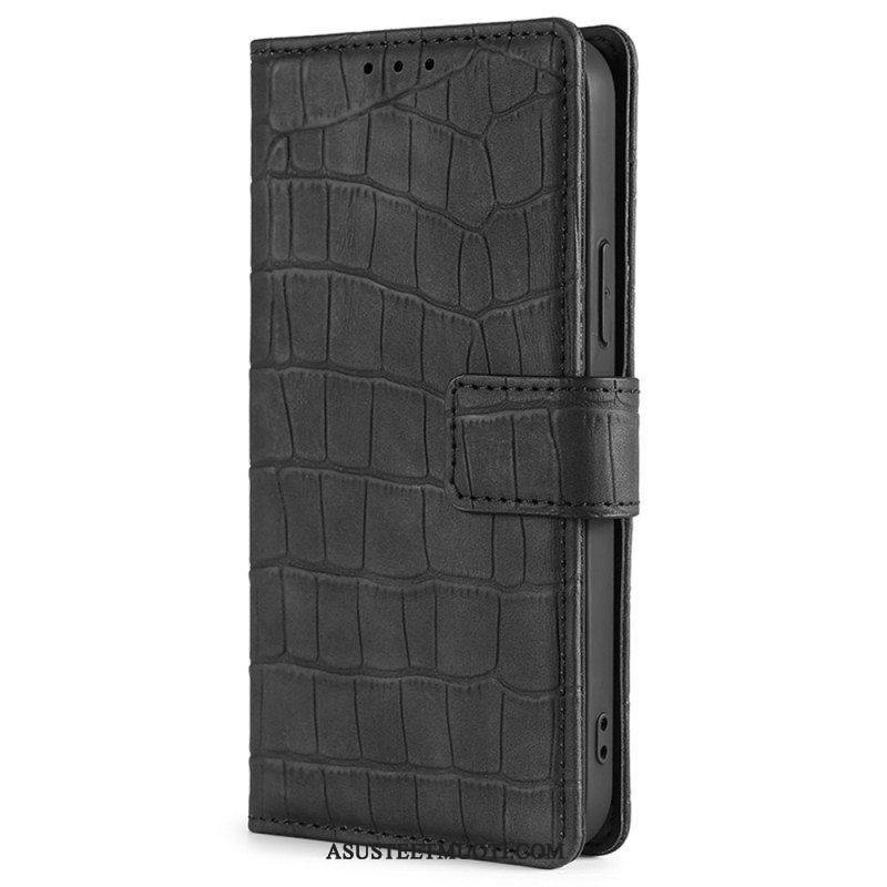 Flip Case Xiaomi 12T / 12T Pro Ihokosketuskrokotiili