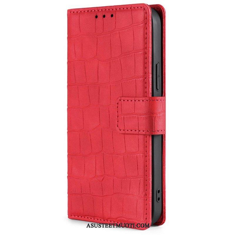 Flip Case Xiaomi 12T / 12T Pro Ihokosketuskrokotiili