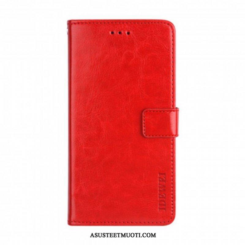 Flip Case Xiaomi Redmi Note 10 Pro Nahkajäljitelmä Idewei