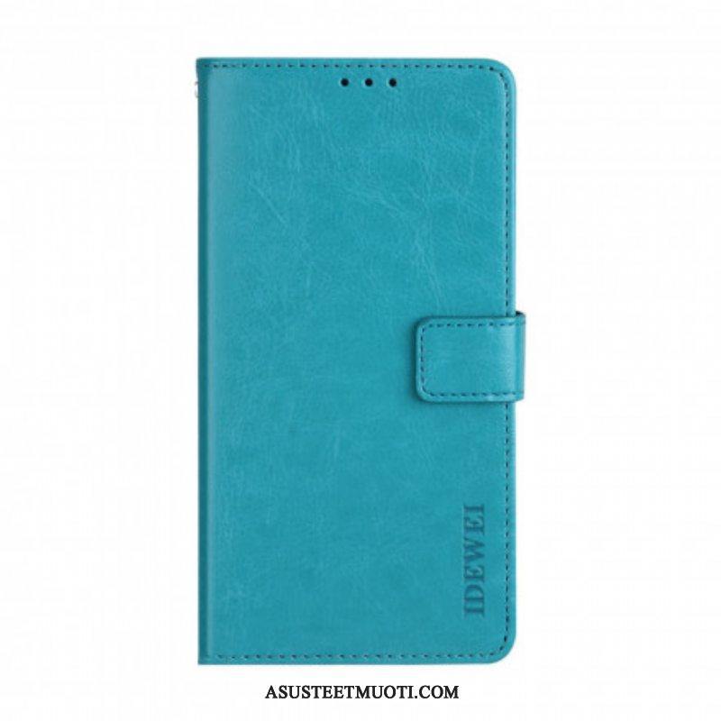 Flip Case Xiaomi Redmi Note 10 Pro Nahkajäljitelmä Idewei