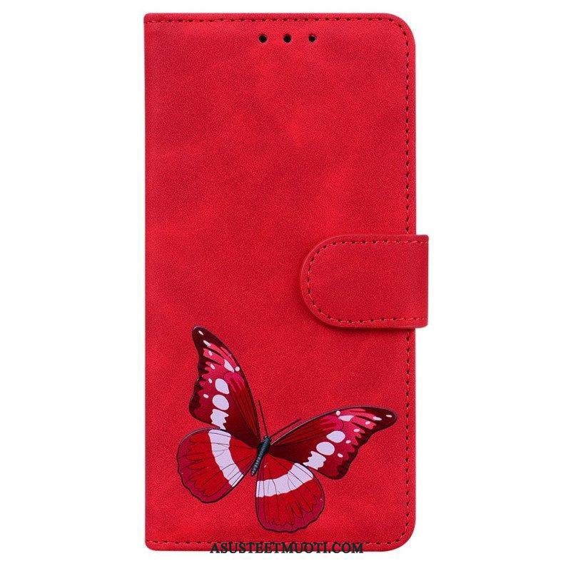 Flip Case Xiaomi Redmi Note 10 Pro Skin Touch Butterfly