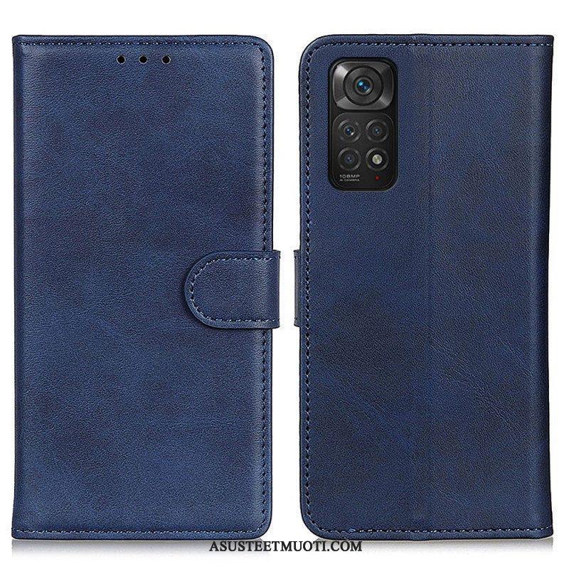 Flip Case Xiaomi Redmi Note 11 / 11S Retro Mattanahkaefekti