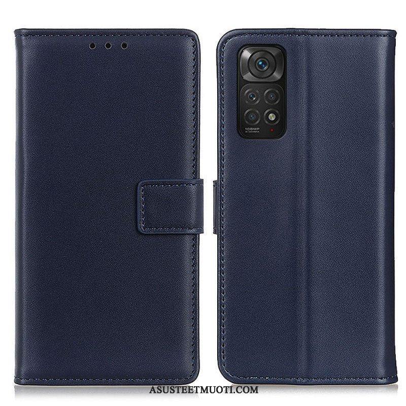 Flip Case Xiaomi Redmi Note 11 / 11S Tavallista Keinonahkaa