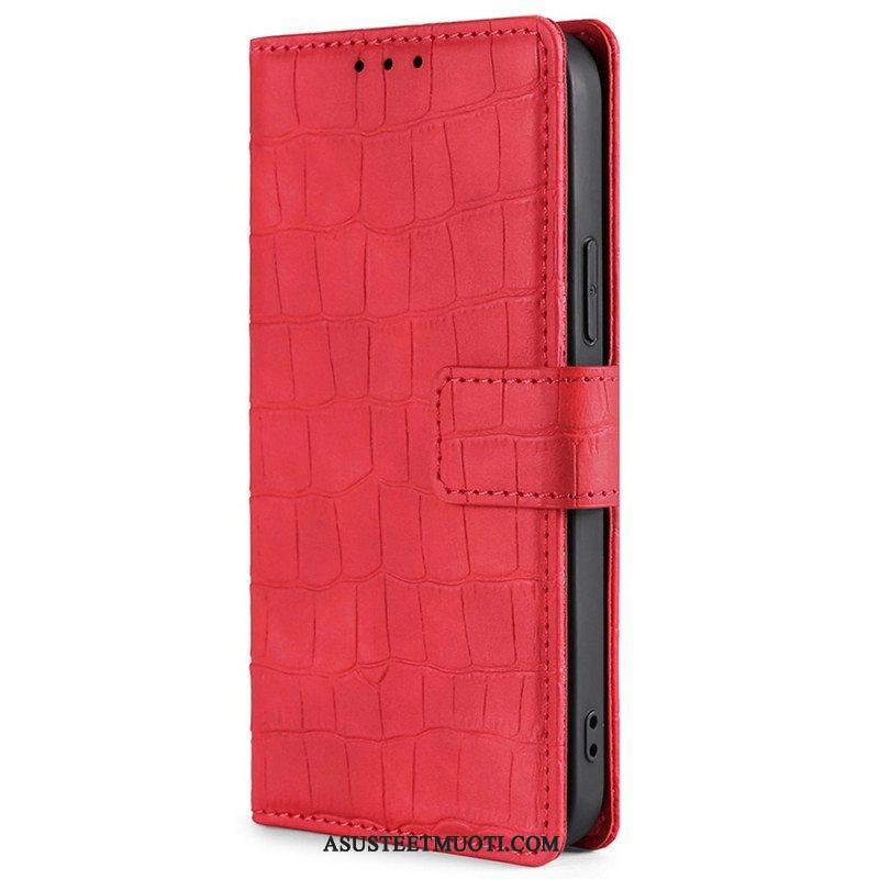 Flip Case Xiaomi Redmi Note 11 Pro / 11 Pro 5G Ihokosketuskrokotiili