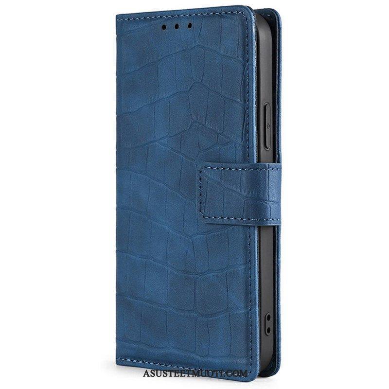 Flip Case Xiaomi Redmi Note 11 Pro / 11 Pro 5G Ihokosketuskrokotiili