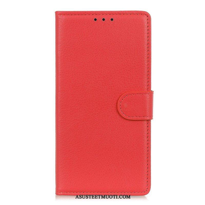 Flip Case Xiaomi Redmi Note 11 Pro Plus 5G Perinteinen Litsi-nahka