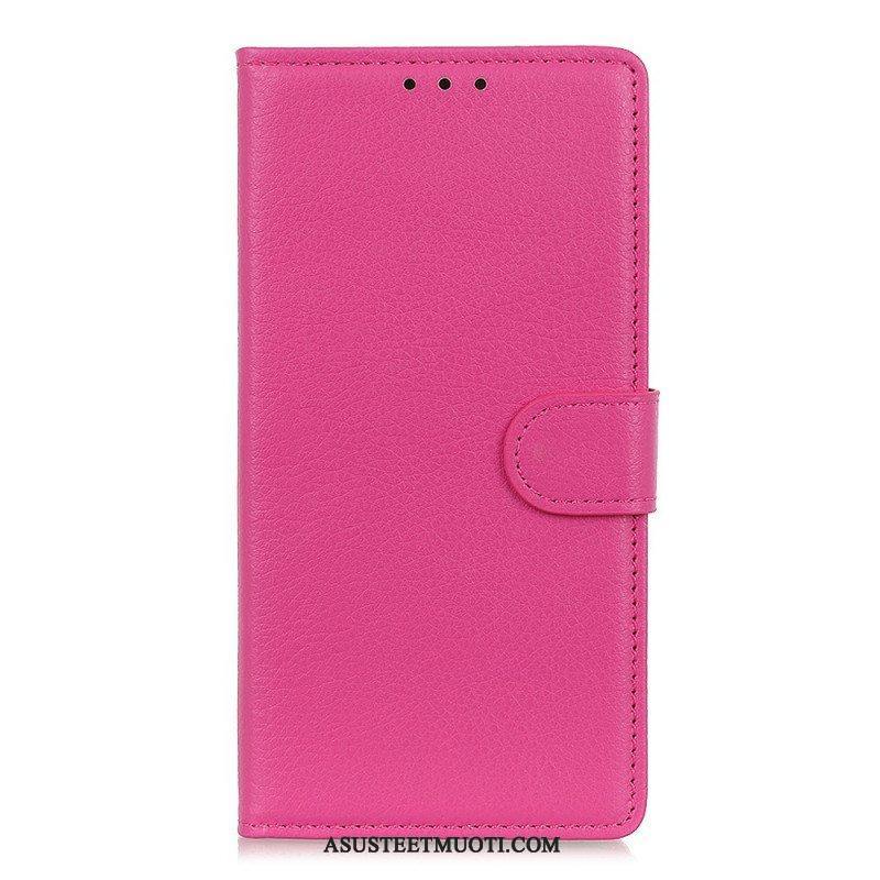 Flip Case Xiaomi Redmi Note 11 Pro Plus 5G Perinteinen Litsi-nahka