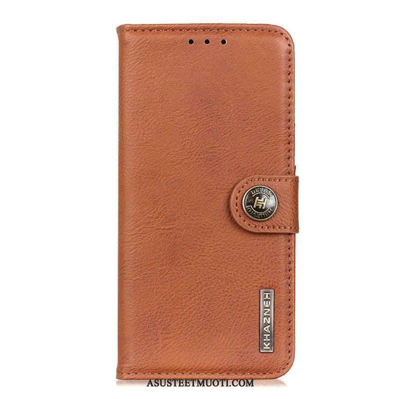 Flip Case Xiaomi Redmi Note 12 4G Keinonahka Retro Khazneh