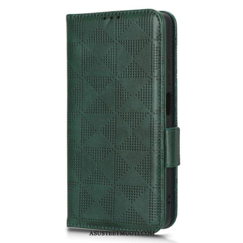 Flip Case Xiaomi Redmi Note 12 Pro Plus Kolmiot Kaulanauhalla