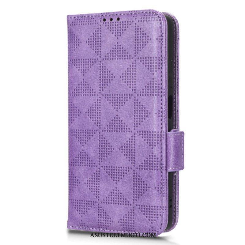 Flip Case Xiaomi Redmi Note 12 Pro Plus Kolmiot Kaulanauhalla