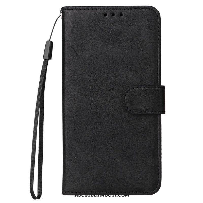 Flip Case Xiaomi Redmi Note 12 Pro Plus Suojaketju Kuori Tavallinen Hihnalla