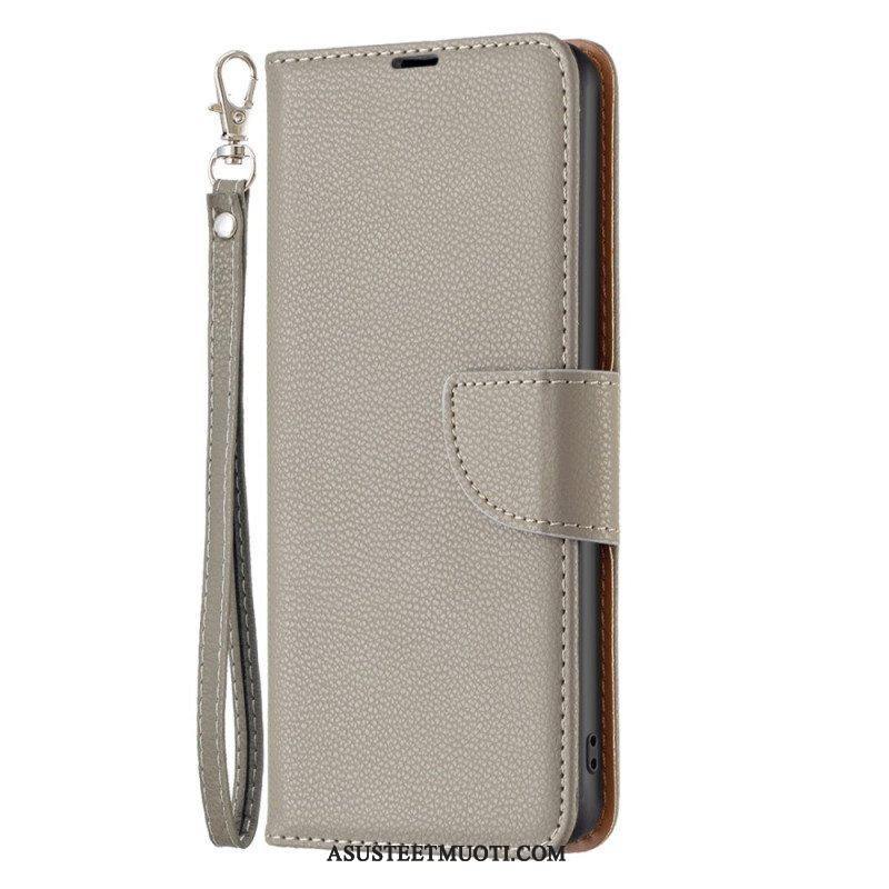 Flip Case Xiaomi Redmi Note 12 Pro Suojaketju Kuori Vino Hihnalukko