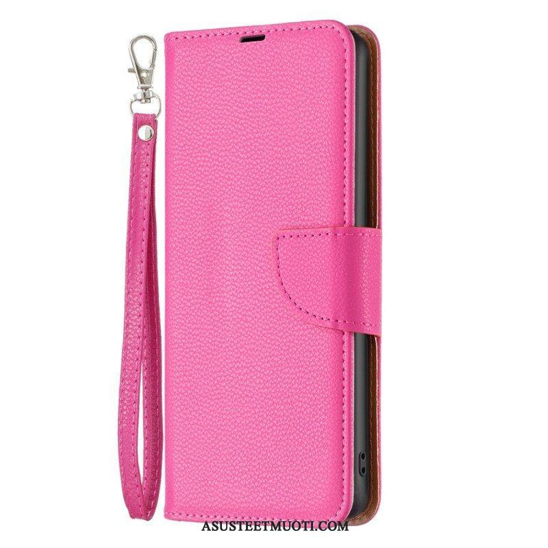 Flip Case Xiaomi Redmi Note 12 Pro Suojaketju Kuori Vino Hihnalukko