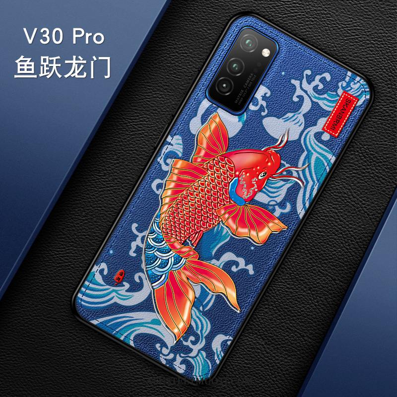 Honor View30 Pro Kuoret Kotelo All Inclusive Puhelimen Sininen Kukkakuvio