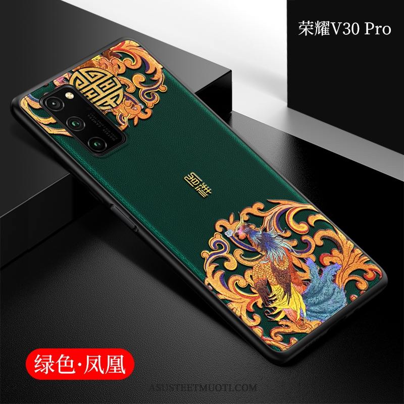 Honor View30 Pro Kuori Kuoret Kiinalainen Tyyli Pehmeä Neste Suojaus All Inclusive Ohut