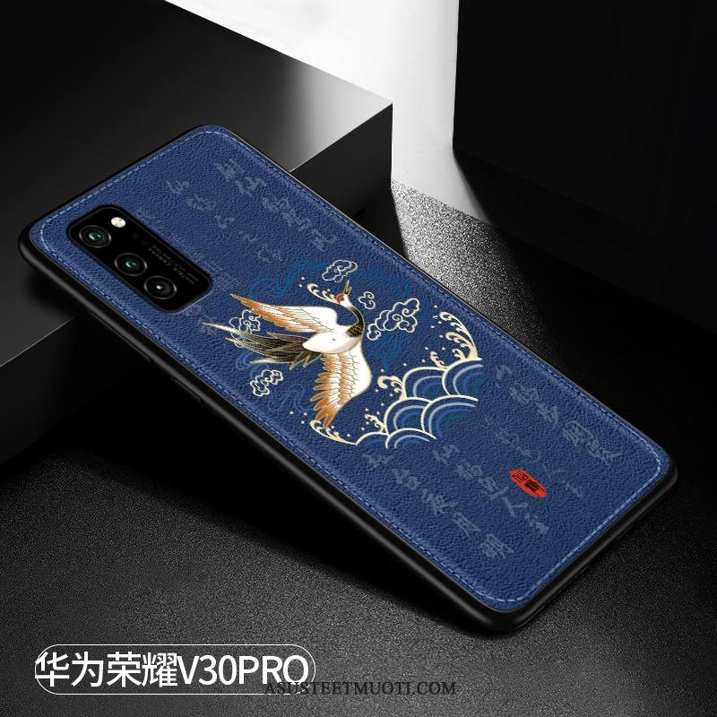 Honor View30 Pro Kuori Kuoret Kohokuviointi Kotelo Suojaus Musta