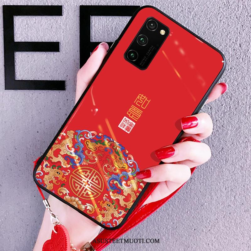 Honor View30 Pro Kuori Kuoret Silikoni Net Red Rakastunut Sininen