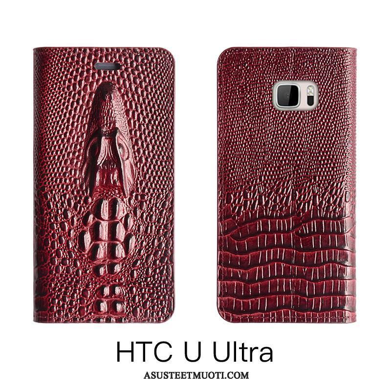 Htc 10 Kuoret Aito Nahka Puhelimen Viini Punainen Kuori Kotelo