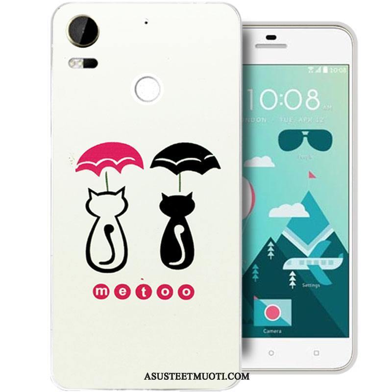 Htc Desire 10 Lifestyle Kuoret Murtumaton Silikoni Pinkki Puhelimen Kissa