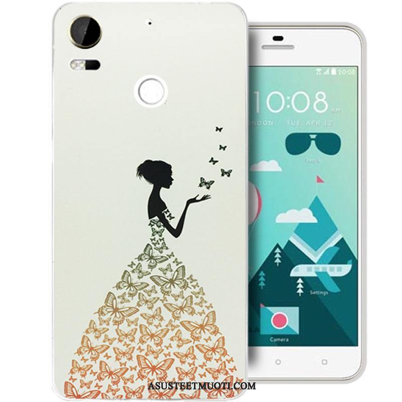 Htc Desire 10 Lifestyle Kuoret Murtumaton Silikoni Pinkki Puhelimen Kissa