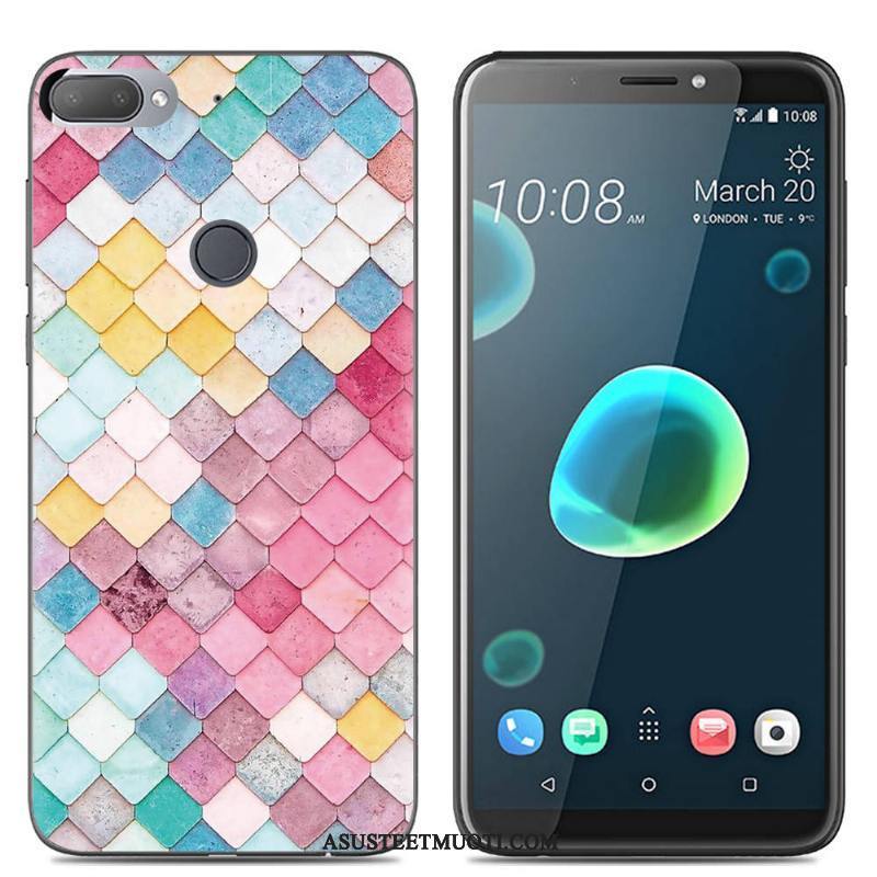 Htc Desire 12+ Kuori Kuoret Persoonallisuus Kotelo Silikoni Monivärinen