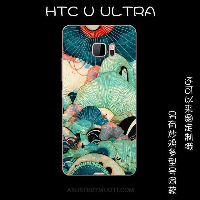 Htc U Ultra Kuoret Vihreä Pieni Suojaus Kotelo Silikonikuori