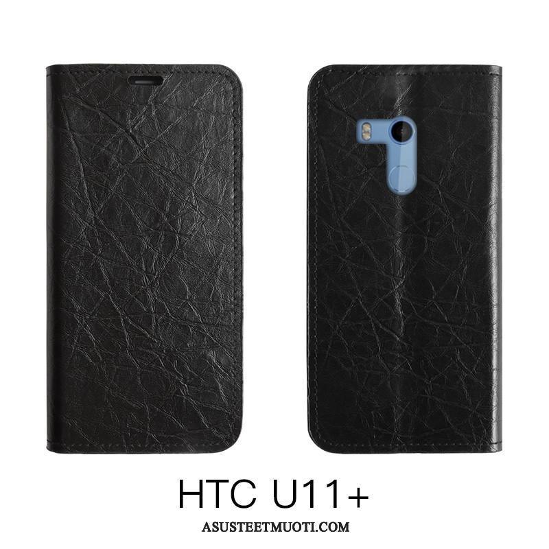 Htc U12+ Kuoret Suojaus Musta Nuoret Silikoni Ohut