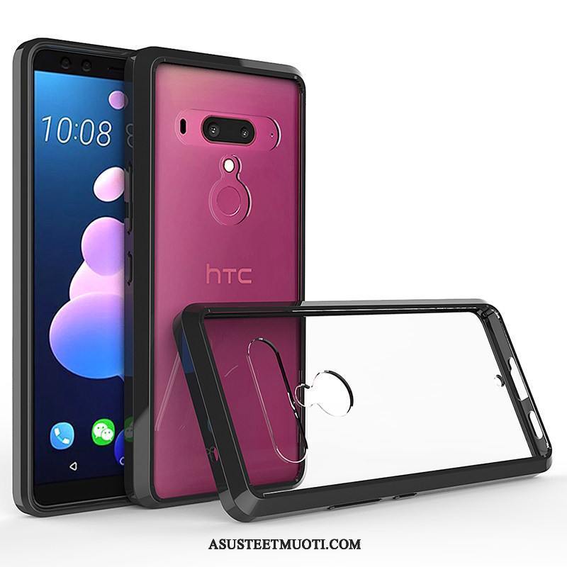 Htc U12+ Kuori Kuoret All Inclusive Murtumaton Violetti Kotelo Läpinäkyvä