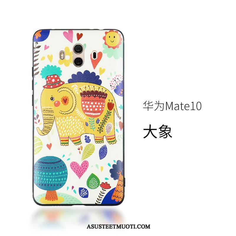 Huawei Mate 10 Kuoret Silikoni Luova Ripustettavat Koristeet Punainen Suojaus