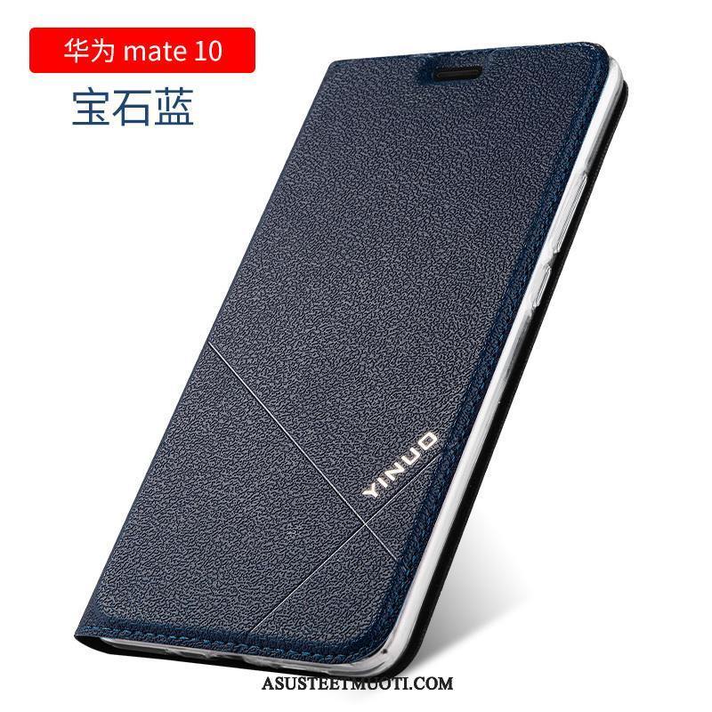 Huawei Mate 10 Kuoret Silikoni Punainen Trendi Pehmeä Neste Nahkakotelo