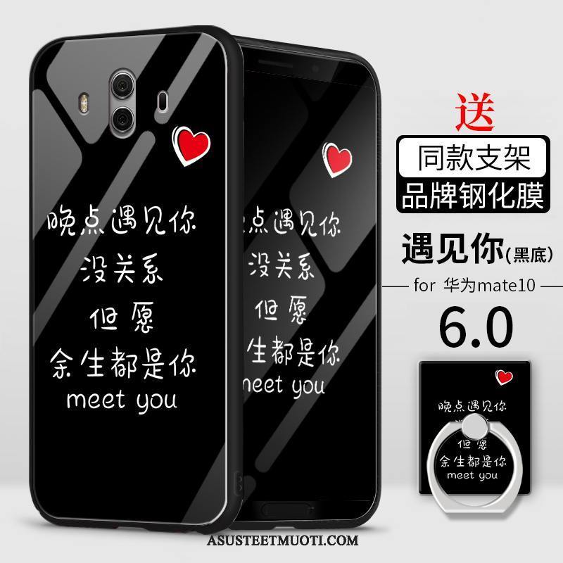 Huawei Mate 10 Kuori Kuoret Persoonallisuus Kova Trendi Musta Rakastunut