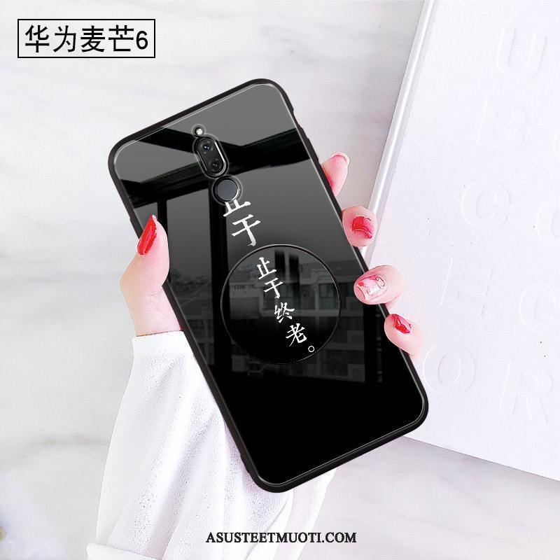 Huawei Mate 10 Lite Kuori Kuoret Murtumaton Tuki Valkoinen Trendi