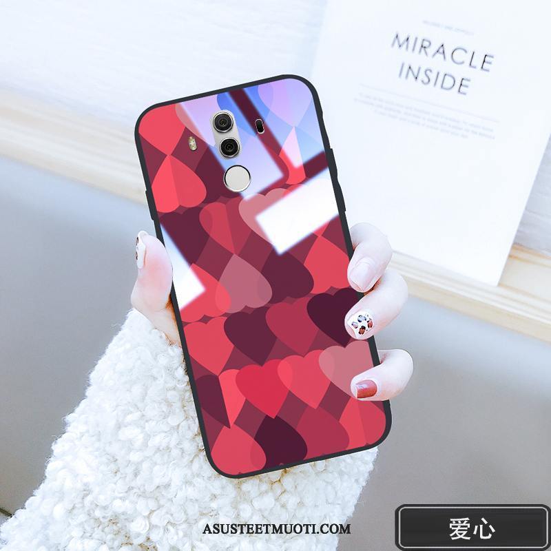 Huawei Mate 10 Pro Kuori Kuoret Puhelimen Net Red Murtumaton Lasi