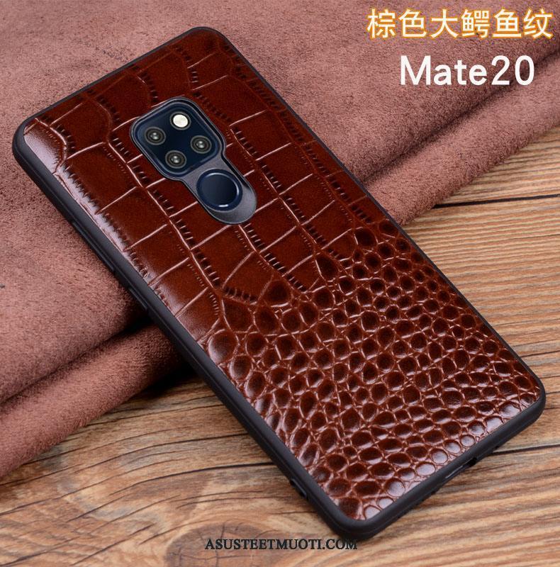 Huawei Mate 20 Kuoret Kuori Suojaus Nahkakotelo Puhelimen Aito Nahka