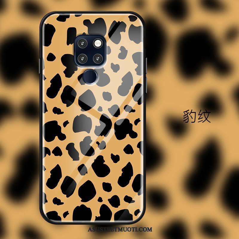 Huawei Mate 20 Kuoret Lasi Murtumaton Värisävyt Leopardi Kotelo