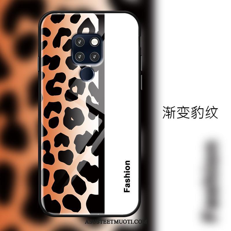Huawei Mate 20 Kuoret Lasi Murtumaton Värisävyt Leopardi Kotelo