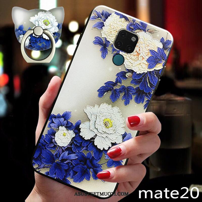 Huawei Mate 20 Kuoret Silikoni Luova Kiinalainen Tyyli Murtumaton Tuuli