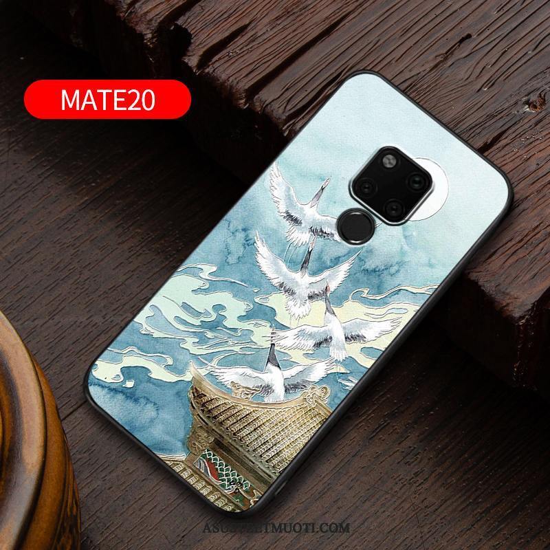 Huawei Mate 20 Kuoret Suojaus Kuori Pesty Suede Luova Pehmeä Neste