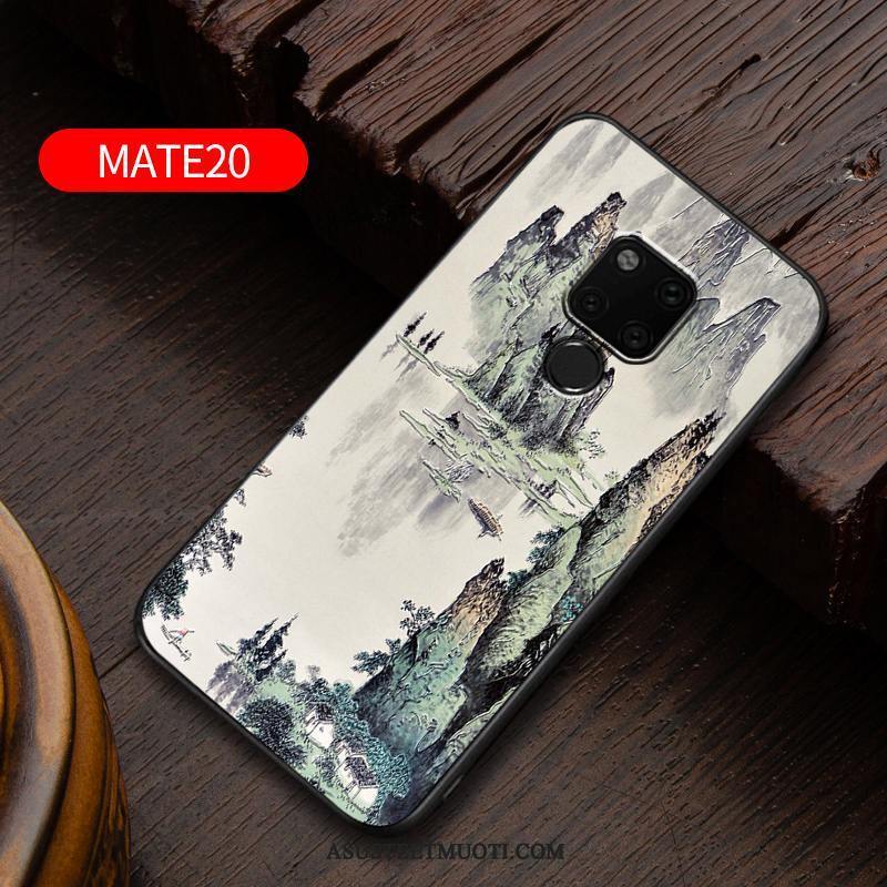 Huawei Mate 20 Kuoret Suojaus Kuori Pesty Suede Luova Pehmeä Neste