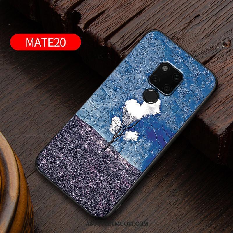 Huawei Mate 20 Kuoret Suojaus Kuori Pesty Suede Luova Pehmeä Neste