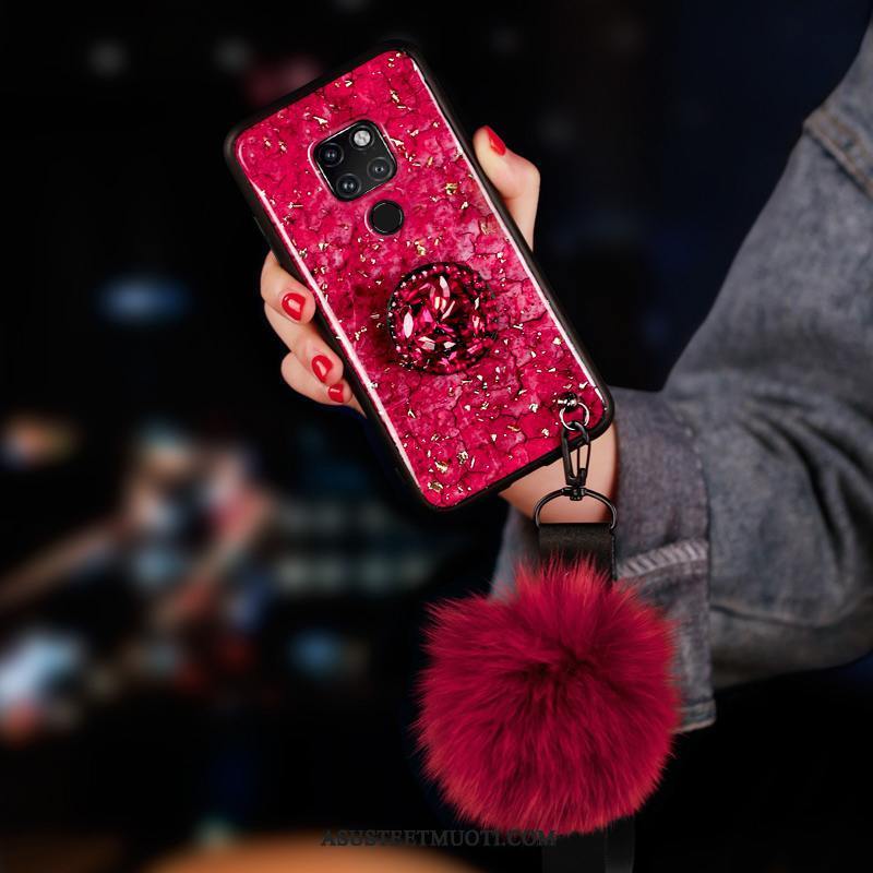 Huawei Mate 20 Kuoret Ylellisyys Net Red Kuori Vihreä Puhelimen
