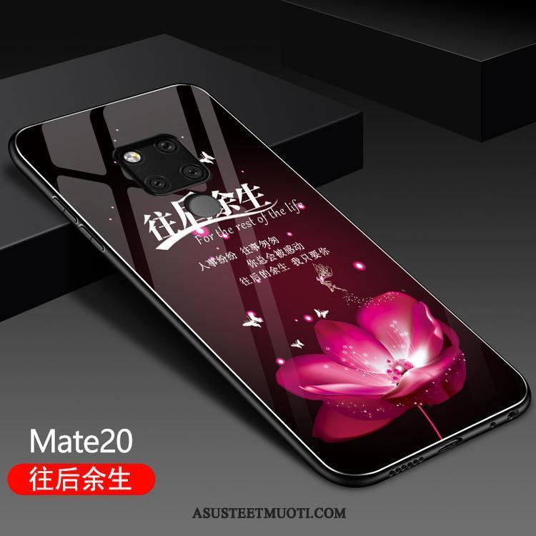 Huawei Mate 20 Kuori Kuoret Lasi All Inclusive Trendi Murtumaton Pesty Suede