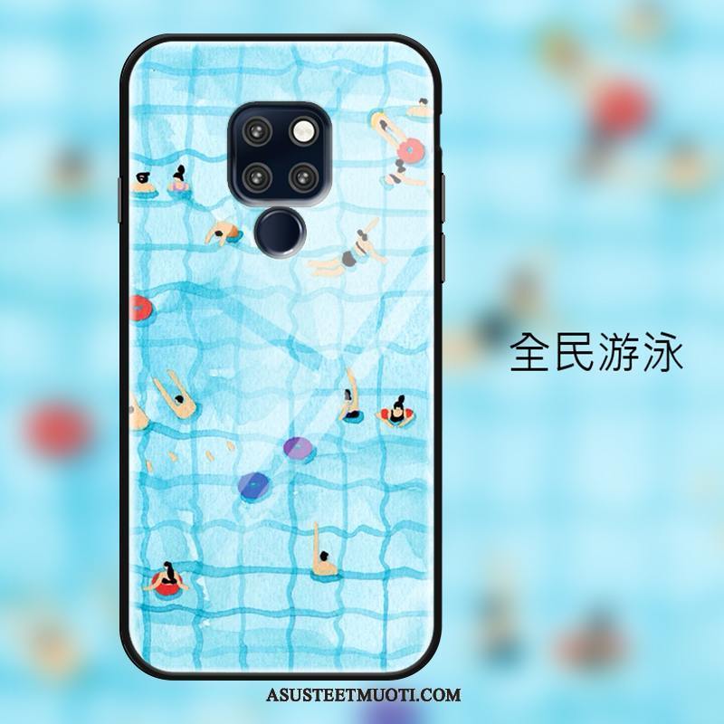 Huawei Mate 20 Kuori Kuoret Trendi Lasi Suojaus Kotelo Murtumaton