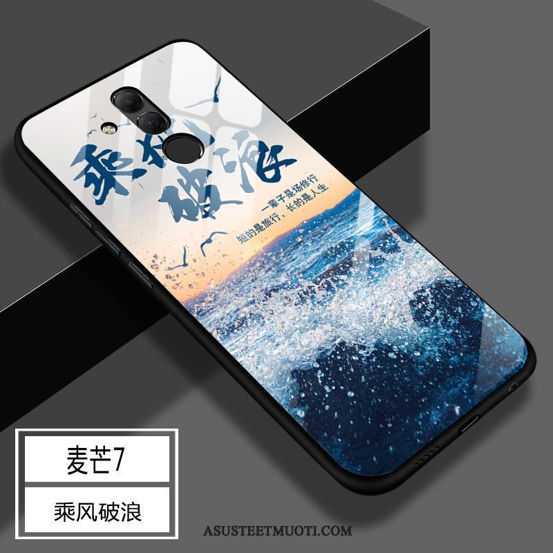 Huawei Mate 20 Lite Kuoret Kotelo Lasi Silikoni Kuori Suojaus