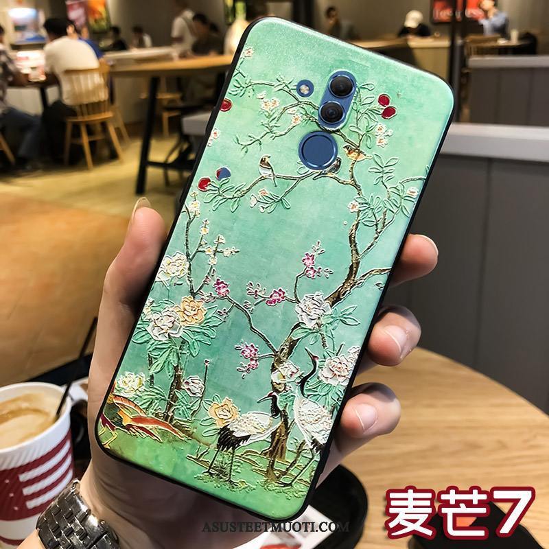 Huawei Mate 20 Lite Kuoret Kuori Suojaus Ripustettavat Koristeet Kohokuviointi Rengas